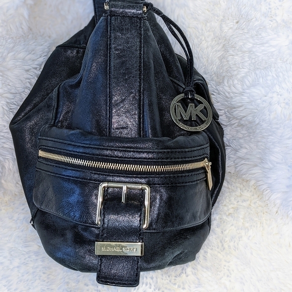 Michael Kors Black Soft Leather Satchel Shoulder Bag - Picture 7 of 16